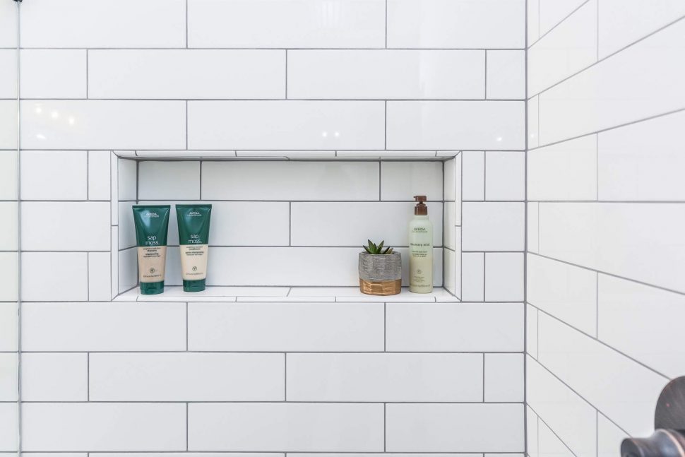 Serene Azure Bathroom - Before & After - Irwin Construction